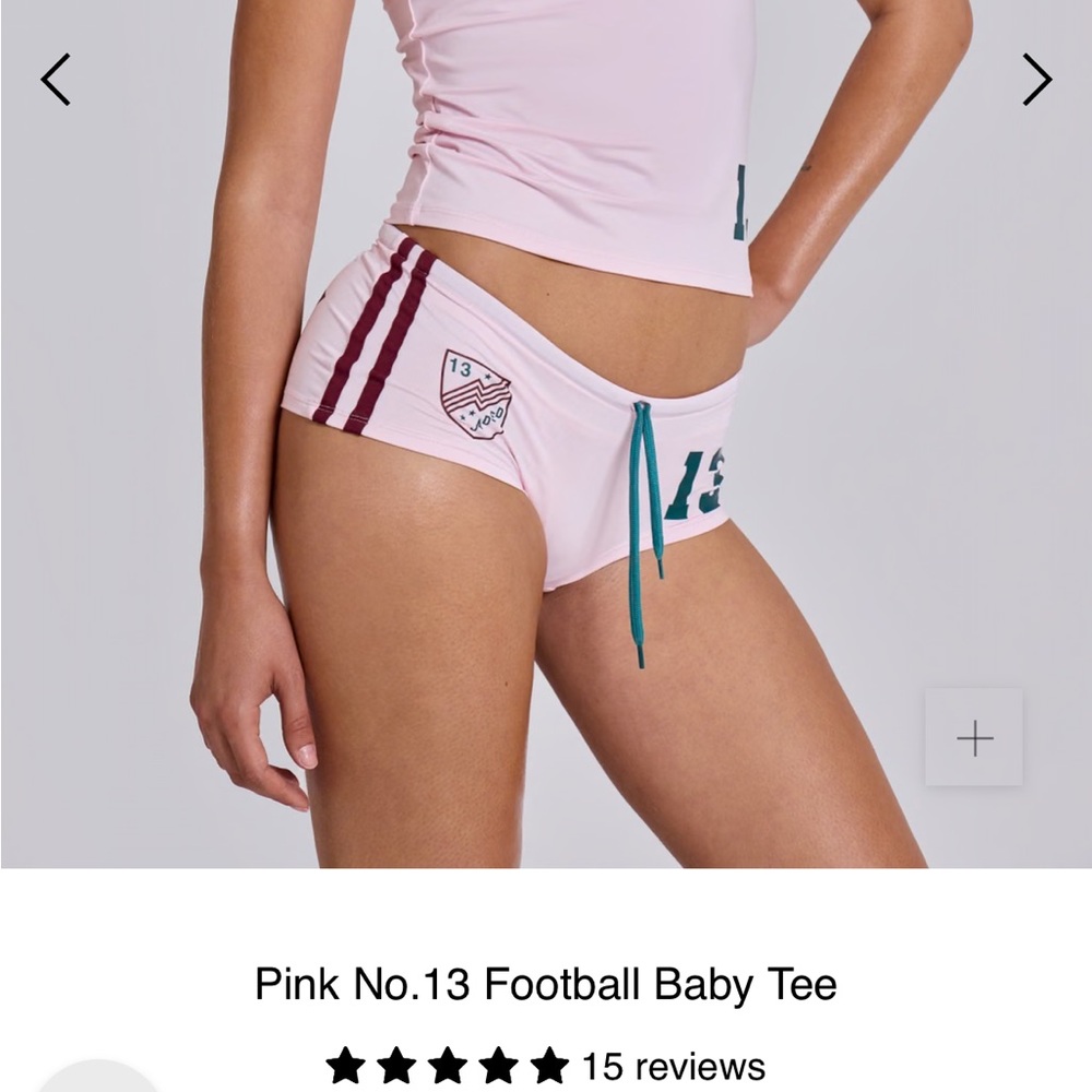 Pink Football Baby Tee Jaded London